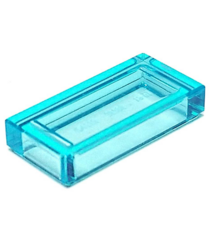 LEGO - Tegel 1 x 2 - Trans-Light Blue | N - Thumbnail
