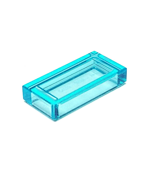 LEGO - Tegel 1 x 2 - Trans-Light Blue | N