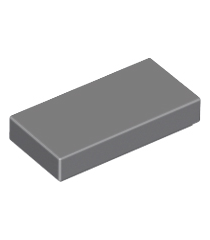 LEGO - Tegel 1 x 2 - Dark Bluish Gray | N - Thumbnail
