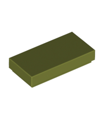 LEGO - Tegel 1 x 2 - Olive Green | N - Thumbnail