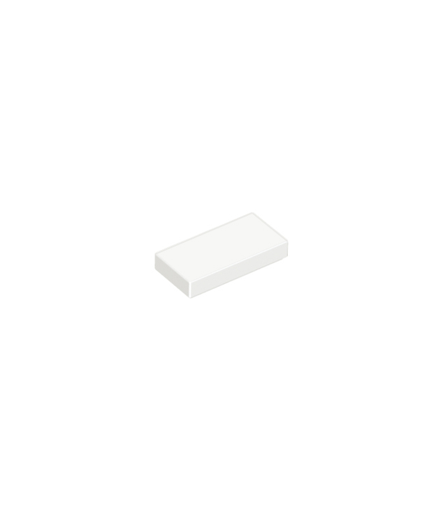 LEGO - Tegel 1 x 2 - White | N