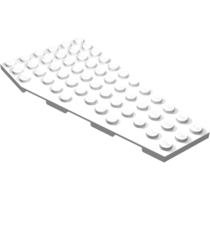 LEGO - Wig, plaat 12 x 6 rechts - White | N - Thumbnail
