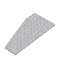 LEGO - Wig, plaat 12 x 6 rechts - Light Bluish Gray | N - Thumbnail