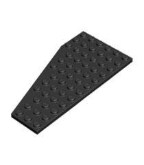 LEGO - Wig, plaat 12 x 6 rechts - Black | N - Thumbnail