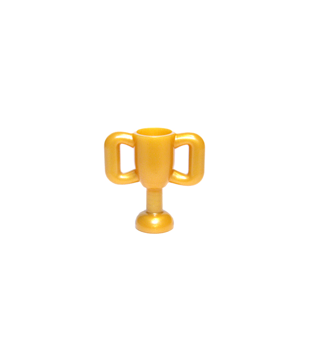 LEGO - Minifiguur-accessoire, trofeebeker klein - Pearl Gold | N