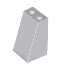 LEGO - Helling 75 graden2 x 2 x 3 met vaste noppen - Light Bluish Gray | N - Thumbnail