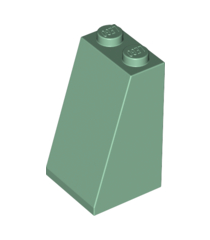 LEGO - Helling 75 graden2 x 2 x 3 met vaste noppen - Sand Green | N - Thumbnail
