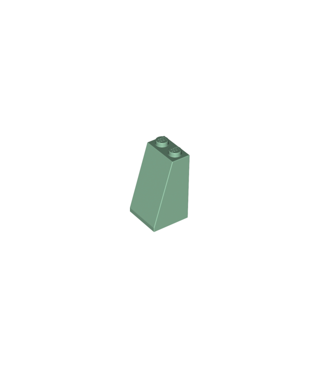 LEGO - Helling 75 graden2 x 2 x 3 met vaste noppen - Sand Green | N