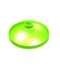 LEGO - Schotel 3 x 3 omgekeerd (radar) - Trans-Bright Green | N - Thumbnail