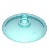 LEGO - Schotel 3 x 3 omgekeerd (radar) - Trans-Light Blue | N - Thumbnail