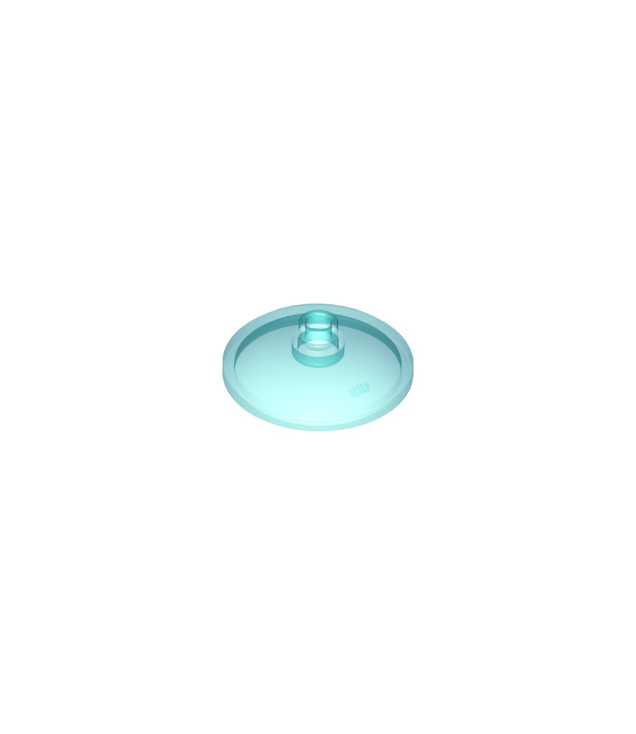 LEGO - Schotel 3 x 3 omgekeerd (radar) - Trans-Light Blue | N