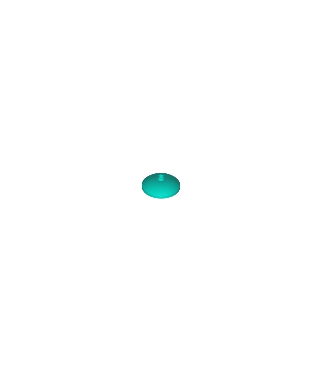 LEGO - Schotel 3 x 3 omgekeerd (radar) - Dark Turquoise | N