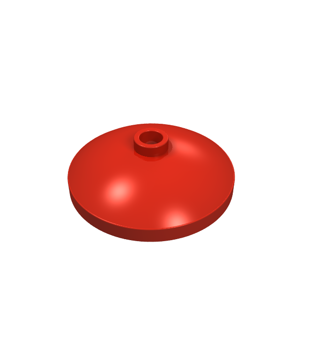 LEGO - Schotel 3 x 3 omgekeerd (radar) - Red | N