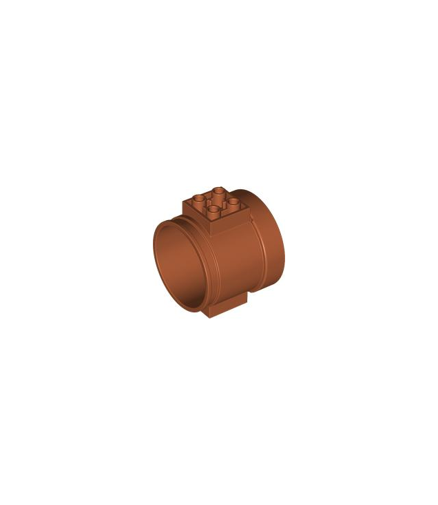 LEGO - Cilinderbuis recht - Dark Orange | N