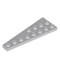 LEGO - Wig, plaat 8 x 3 rechts - Light Bluish Gray | N - Thumbnail