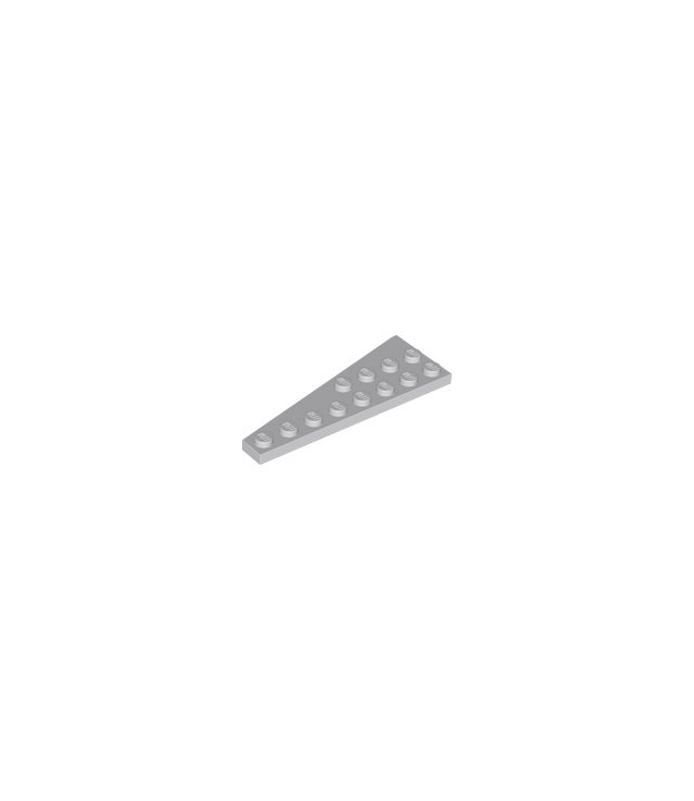 LEGO - Wig, plaat 8 x 3 rechts - Light Bluish Gray | N