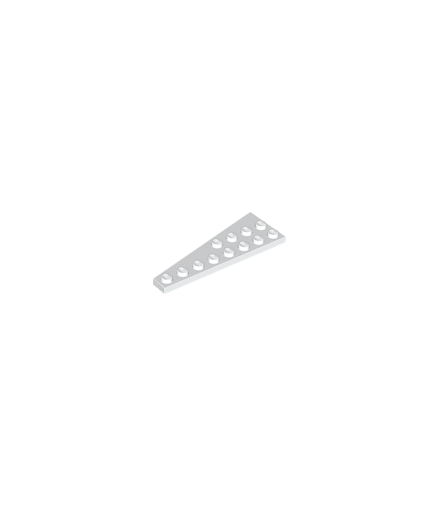 LEGO - Wig, plaat 8 x 3 rechts - White | N