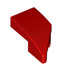 LEGO - Wig 2 x 1 x 2/3 links - Red | N - Thumbnail