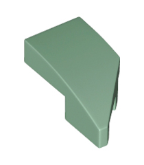 LEGO - Wig 2 x 1 x 2/3 links - Sand Green | N - Thumbnail