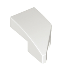 LEGO - Wig 2 x 1 x 2/3 links - White | N - Thumbnail