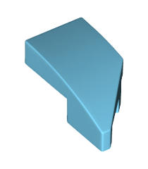 LEGO - Wig 2 x 1 x 2/3 links - Medium Azure | N - Thumbnail