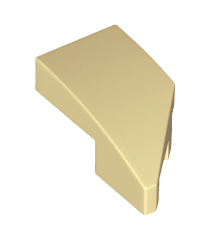 LEGO - Wig 2 x 1 x 2/3 links - Tan | N - Thumbnail