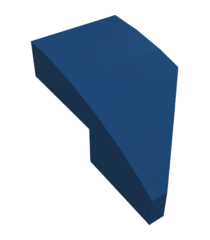 LEGO - Wig 2 x 1 x 2/3 links - Dark Blue | N - Thumbnail