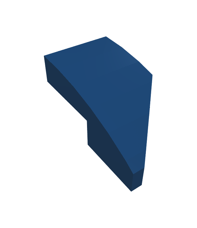 LEGO - Wig 2 x 1 x 2/3 links - Dark Blue | N