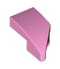 LEGO - Wig 2 x 1 x 2/3 links - Bright Pink | N - Thumbnail