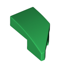 LEGO - Wig 2 x 1 x 2/3 links - Green | N - Thumbnail