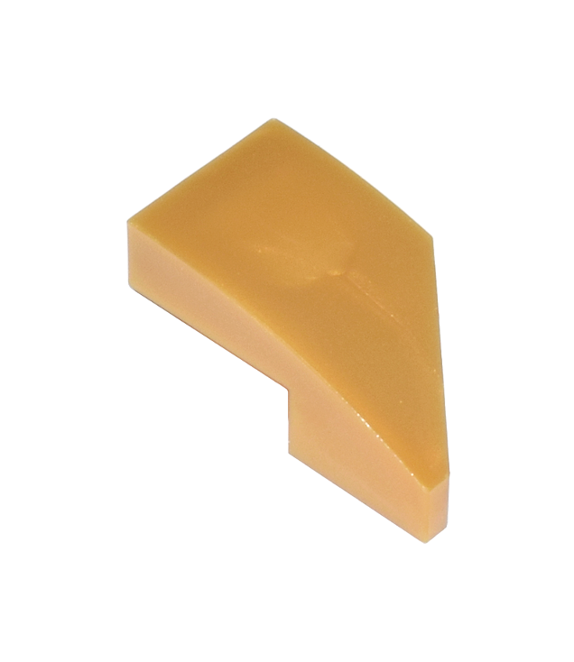 LEGO - Wig 2 x 1 x 2/3 links - Pearl Gold | N