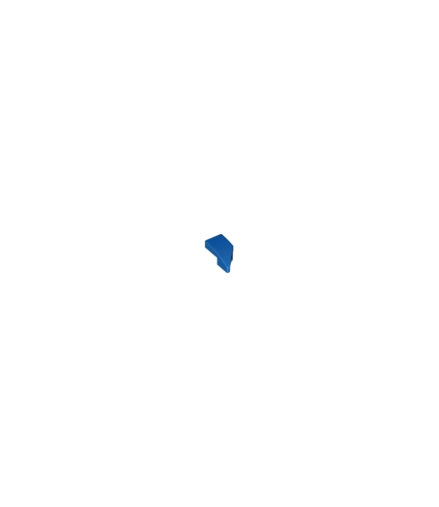 LEGO - Wig 2 x 1 x 2/3 links - Blue | N
