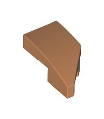 LEGO - Wig 2 x 1 x 2/3 links - Medium Nougat | N - Thumbnail