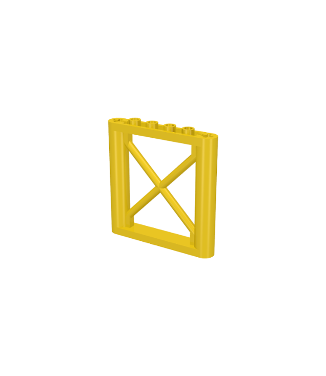 LEGO - Steunbalk 1 x 6 x 5 rechthoekig - Yellow | N