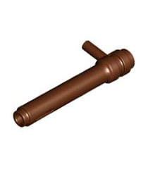 LEGO - Cilinder 1 x 5 1/2 met staaf-handgreep (frictiecilinder) - Reddish Brown | N - Thumbnail
