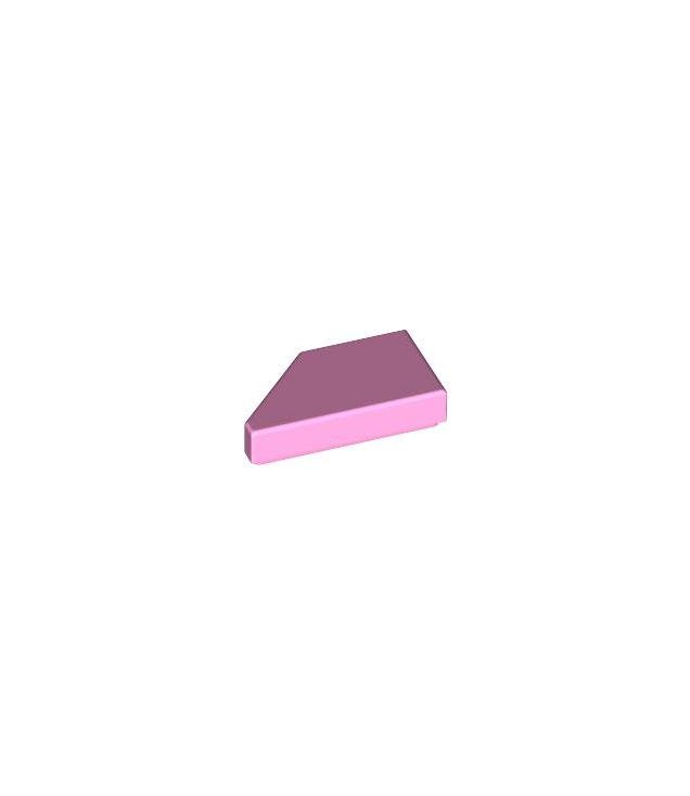 LEGO - Tegel, gemodificeerd 1 x 2 wig rechts - Bright Pink | N