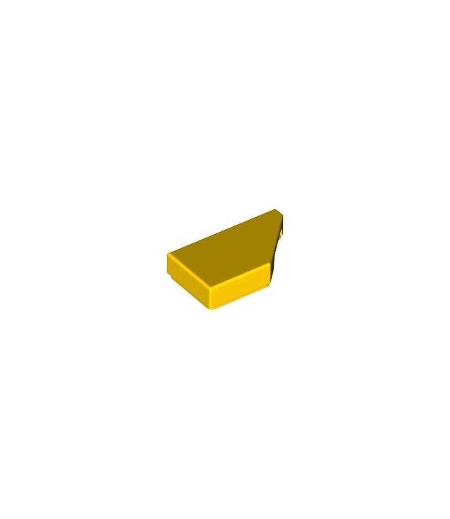 LEGO - Tegel, gemodificeerd 1 x 2 wig rechts - Yellow | N