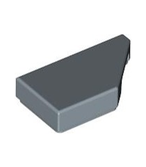 LEGO - Tegel, gemodificeerd 1 x 2 wig rechts - Sand Blue | N - Thumbnail