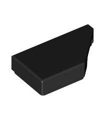 LEGO - Tegel, gemodificeerd 1 x 2 wig rechts - Black | N - Thumbnail