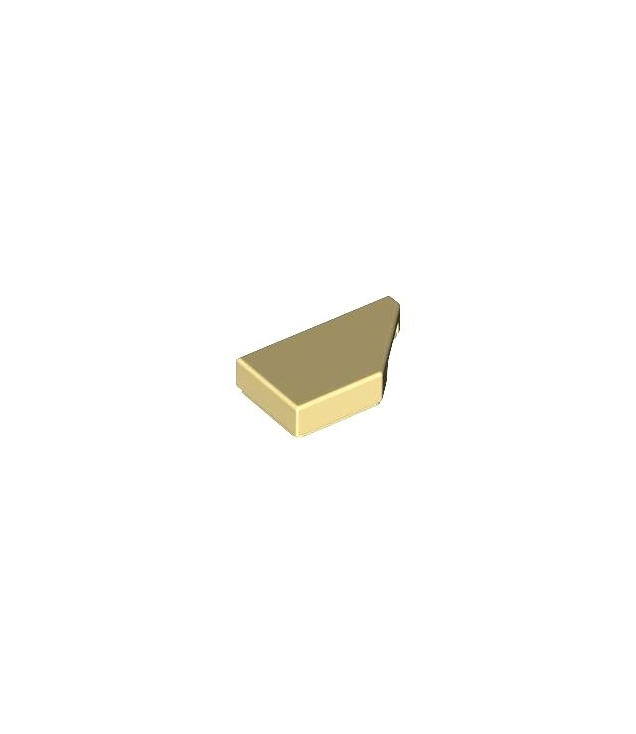 LEGO - Tegel, gemodificeerd 1 x 2 wig rechts - Tan | N