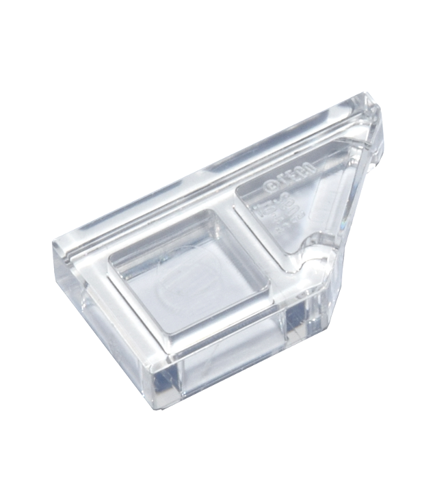 LEGO - Tegel, gemodificeerd 1 x 2 wig rechts - Trans-Clear | N