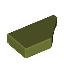 LEGO - Tegel, gemodificeerd 1 x 2 wig rechts - Olive Green | N - Thumbnail