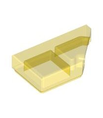 LEGO - Tegel, gemodificeerd 1 x 2 wig rechts - Trans-Yellow | N - Thumbnail