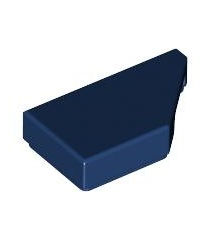 LEGO - Tegel, gemodificeerd 1 x 2 wig rechts - Dark Blue | N - Thumbnail