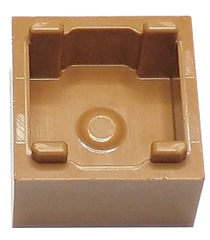 LEGO - Container, doos 2 x 2 x 1 – bovenopening met verhoogde binnenbodem - Medium Nougat | N - Thumbnail