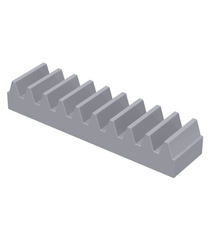 LEGO - Technic, tandheugel 1 x 4 - Light Bluish Gray | N - Thumbnail