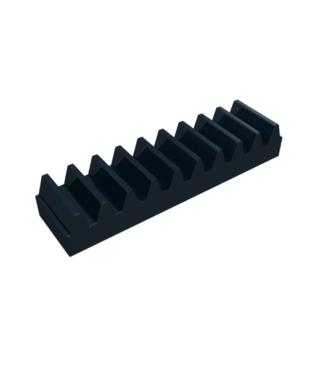 LEGO - Technic, tandheugel 1 x 4 - Black | N