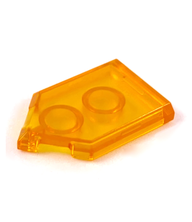 LEGO - Tegel, gemodificeerd 2 x 3 vijfhoekig - Trans-Orange | N