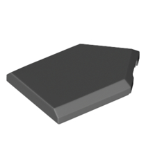 LEGO - Tegel, gemodificeerd 2 x 3 vijfhoekig - Dark Bluish Gray | N - Thumbnail