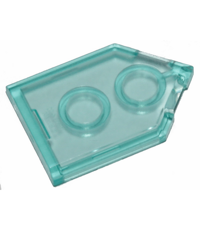 LEGO - Tegel, gemodificeerd 2 x 3 vijfhoekig - Trans-Light Blue | N